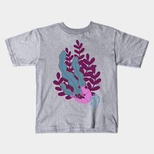 Pink Shrimp Kids T-Shirt